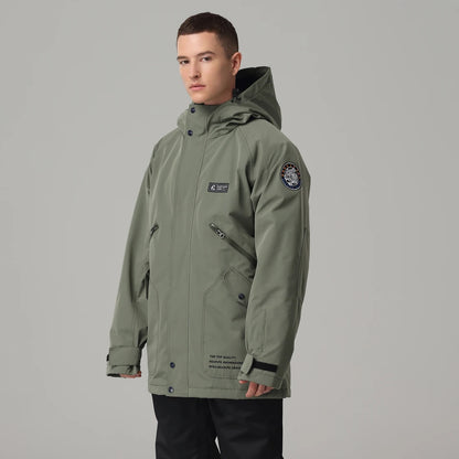 Women's Waterproof White Ski Jacket