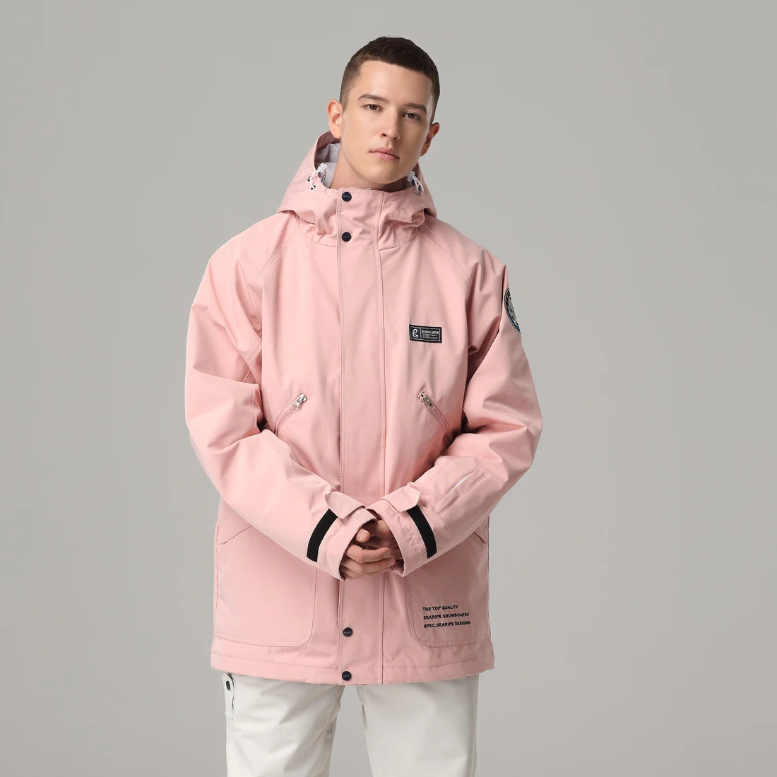 Women's Waterproof White Ski Jacket