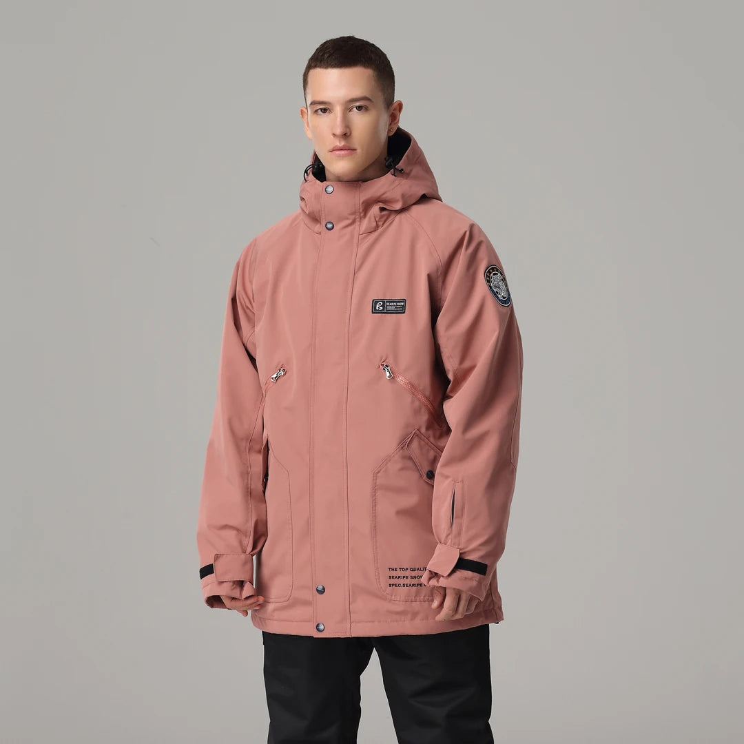 Women's Waterproof White Ski Jacket