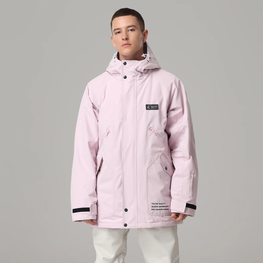 Women's Waterproof White Ski Jacket
