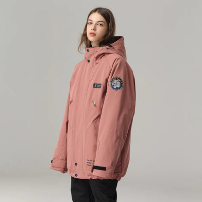 Women's Waterproof White Ski Jacket
