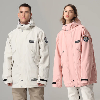 Women's Waterproof White Ski Jacket